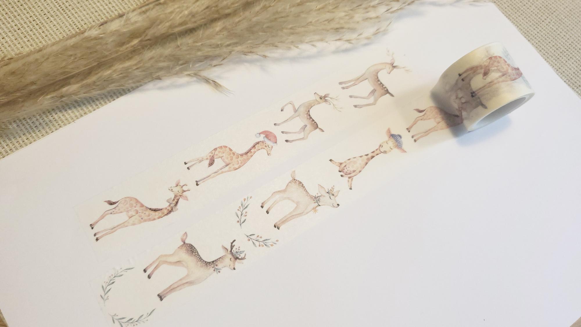 Design Washi Tape Rehe und Giraffen